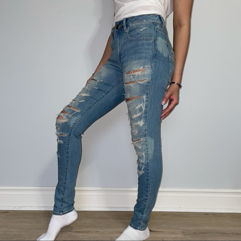 AE HIGH RISE DENIM JEGGING - Picture 8 of 11